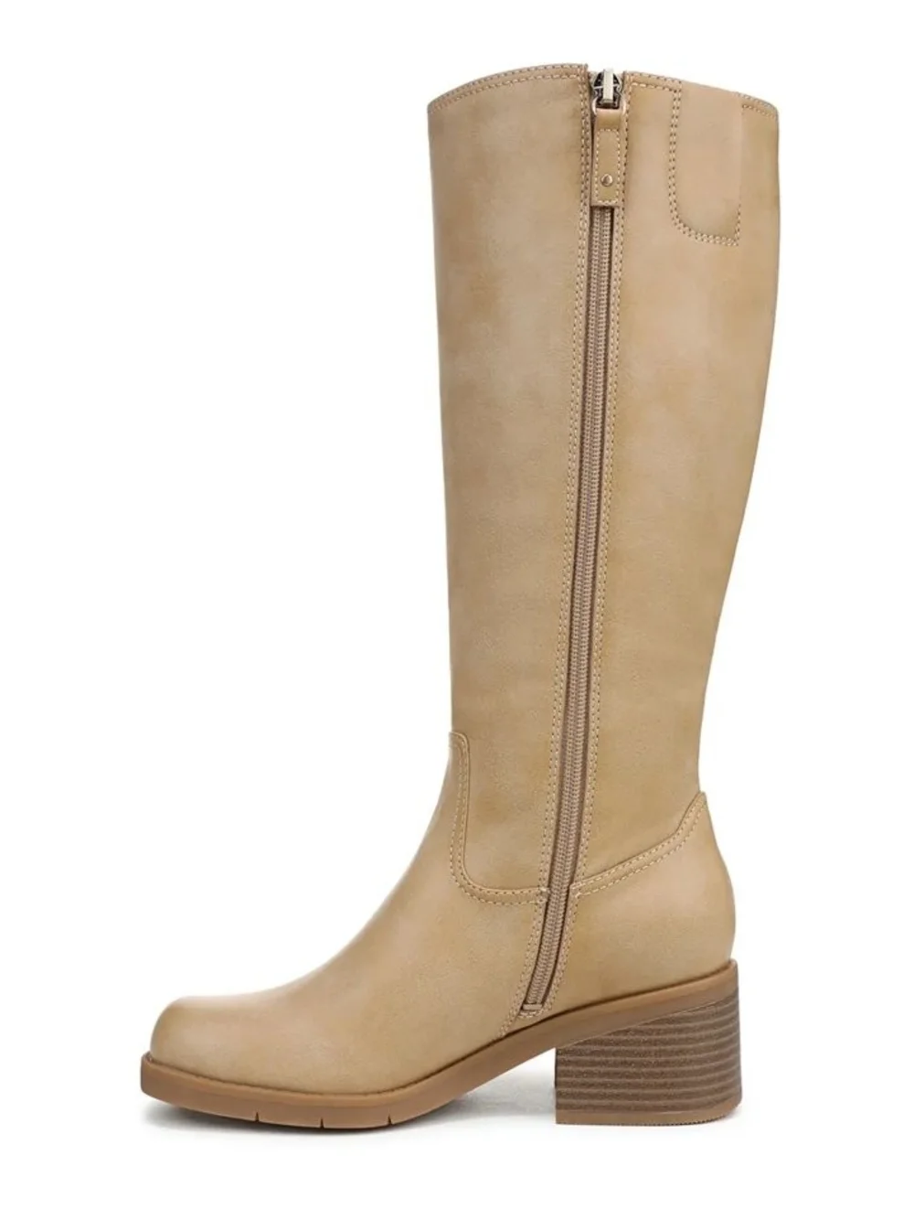 Dr. Scholl's Tall Tan Block Heel Knee-High Boots 11m